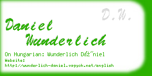 daniel wunderlich business card